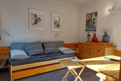 Image de 6ème étage, vue forêt, télévision, 13m², Les Arcs