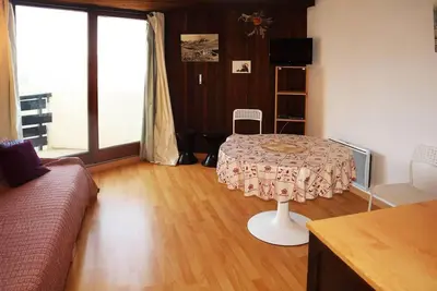 Image de Centre station, 7ème étage, vue vallée, balcon, télévision, casier à ski, 23m², Les Orres