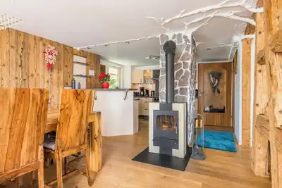 Image de Large historic apartment with sauna, fitness room, fireplace, fire pit and garden