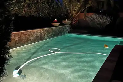Image de Backyard Oasis with a beautiful pool and privacy
