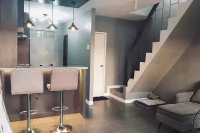 2 Bedroom Minimalist Gray color themed house
