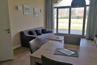 Image de 2 Zimmerappartement, 60m² für bis zu 4 Personen, 1 Schlafzimmer mit Doppelbett,