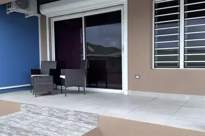 The Nest studio apartment. Nestled away along the hillside.