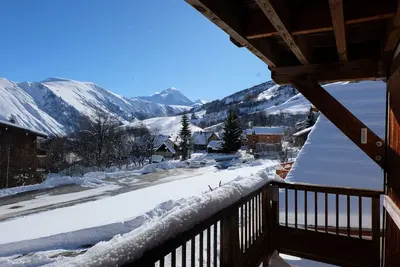 Image de Appt 4/6 pers, balcon vue montagne