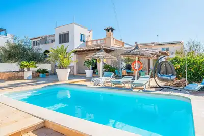 Maison de vacances 'La Playita' avec vue sur la mer, piscine, jardin et Wi-Fi
