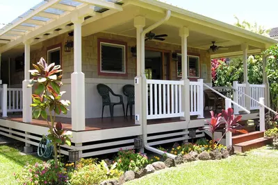 Image de Quaint Cottage Tvnc#5100 in heart of Hanalei, beach easy walk, 465/night, 2 pple