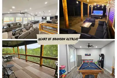 Image de Heart of Branson / Hot Tub / Pool Table / Fire Pit / Arcade / Games / Ev Charger