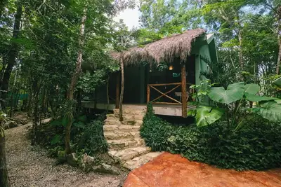 Image de Cozy Jungle Retreat- Hot tub, Private Pool & Breakfast - 5 mins to Beach