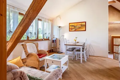 Image de Appartement 'Ferienwohnung Wegwarte' avec vue sur la montagne, terrasse partagée et Wi-Fi