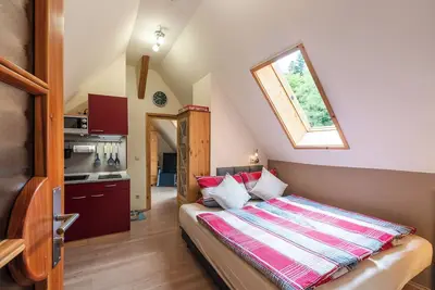 Image de Appartement de vacances Tannenwipfel, 40m2, salle de bain avec sauna infrarouge, 2 personnes max.