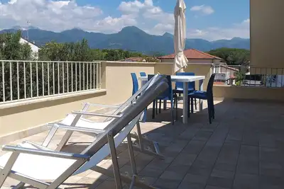 Brand new apartment with large terrace near the sea