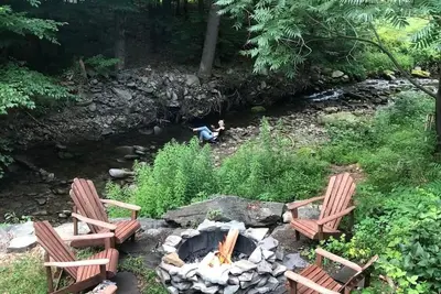 Image de Catskills Chestnut Creek Cabin+Firepit+Creekside+Swimming Hole