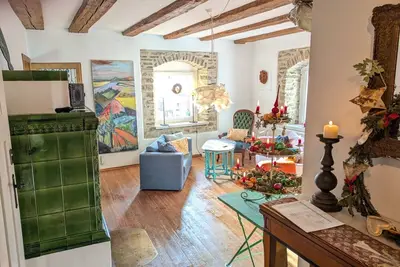 Image de Appartement \"Haus der Malerin Wolke Eins\" avec vue sur les montagnes, terrasse privée et Wi-Fi