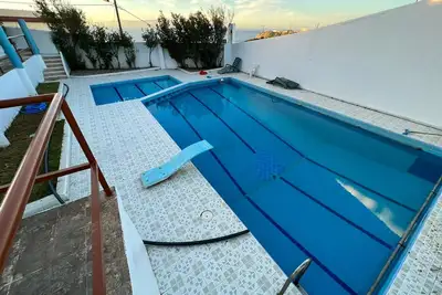 Image de romantic beach town villa, with swimming pool