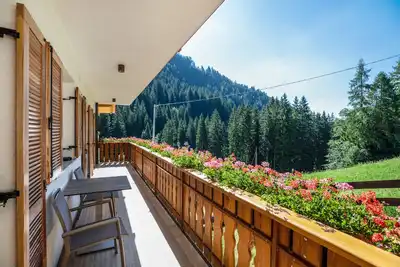 Image de Appartement 'Bachwiesl Hof Wies' avec vue sur la montagne, terrasse partagée et Wi-Fi