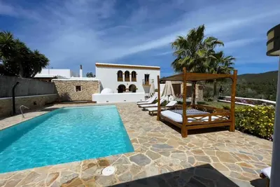 Image de Maison de vacances 'Can Pep Cudula' avec piscine privée, Wi-Fi et climatisation