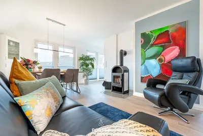 Image de Ahoi Schönheit - Ferienwohnung an der Nordsee, Infrarotsauna, Kamin