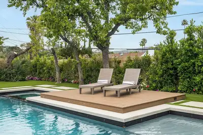 Modern Villa Pool Basketball Court