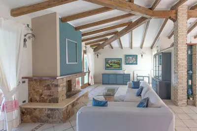 Detached, spacious villa with sea and mountain view pool near the sea