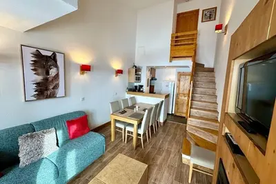 Image de Appart duplex 8 personnes -Belle plagne -3 chambres, situé au pied des pistes,