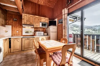 Image de Chalet mitoyen Les Gets 6 pers. - Balcon Sud, Garage, Wi-Fi, Animaux admis
