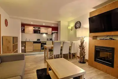 Image de Bel appart Pmr avec piscine et spa, 6 pers, au pied des pistes