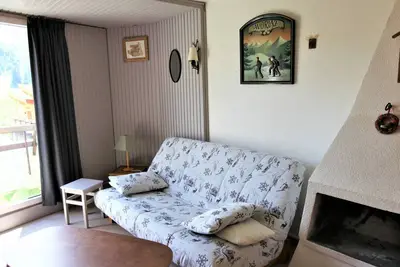 Image de Studio rénové à Avoriaz pour 4 pers, cheminée, balcon, Tv, WiFi, Casier à skis
