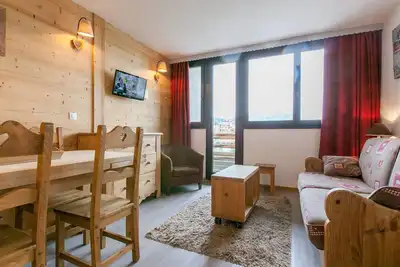 Charmant duplex central à Avoriaz, 5 pers. , balcon sud, casier à skis, Wifi