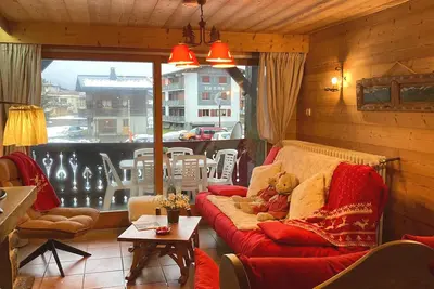 Image de Appartement 3 chambres, cheminée, balcon, centre Les Gets, près des pistes et commodités