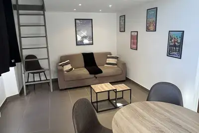 Image de Loft Cannes chaleureux - climatisation - 650 m palais des festivals et plages