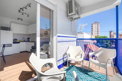 Appartement de vacances \"Soleole7\" avec terrasse partagée, climatisation et Wi-Fi