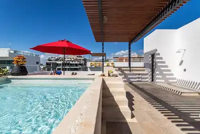 Image de 5 min to beach! Beautiful and peaceful studio Playa del Camen 5a Av & Ctm 5GWiFi