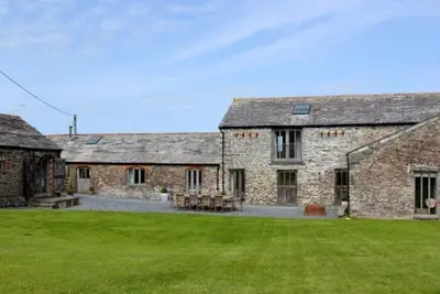 Superb barn conversion set within private grounds with Atlantic view.