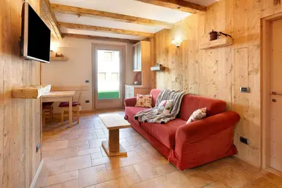 Image de Appartement de vacances \"Casa Clus Bormio 1\" avec vue sur montagne, jardin privé et Wi-Fi