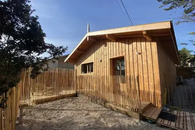 Image de Cabane 18, Maison Bois Neuve, Jolies Prestations, Accès Plage à 100m, Plage Sud