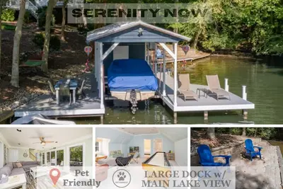 Image de New! Main Lake View, Spacious Deck, Firepit, Dock