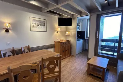 Duplex rénové au pied des pistes à Méribel, 7 couchages