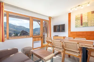 Image de Charmant 2 pièces cabine pour 6 personnes au centre d'Avoriaz avec balcon sud et accès direct aux pistes