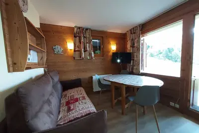 Image de Appart 4 pers, accès direct pistes, terrasse, 50m remontées