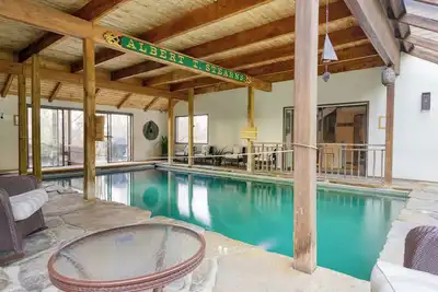 Image de Indoor Pool & Lofted Game Area | Sunroom w/ Sweeping Mountain Views | Wellspring