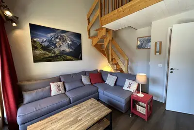 Appartement familial à Méribel, balcon, casier à skis, parking privatif