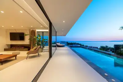 Image de Luxury high-end 5-bedroom villa Meliora with heated pool, gym, pool table, sauna, hot-tub, and sea views