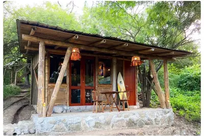 Nice cottage in a hill in middle of nature near the beach
