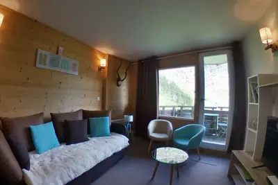Image de Studio pour 4 pers en centre station - balcon, wifi, ski aux pieds