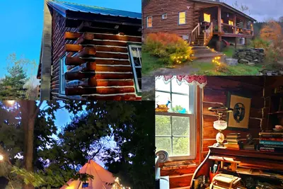 Image de Cross Hill Getaway - Log Cabin & Glamping Retreat