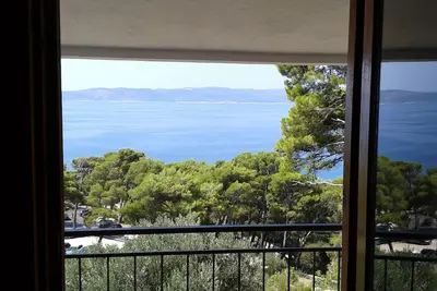 Image de Appartement de trois chambres avec la terrasse et la vue sur le mer Brela, Makarska (A-20007-a)