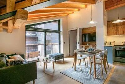 Image de Appartement de standing avec wifi, garage et balcon au pied des pistes