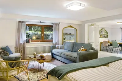 Image de Appartement de vacances \"Dreiländereck Am Kaiserstuhl\" avec terrasse privée, jardin privé et Wi-Fi