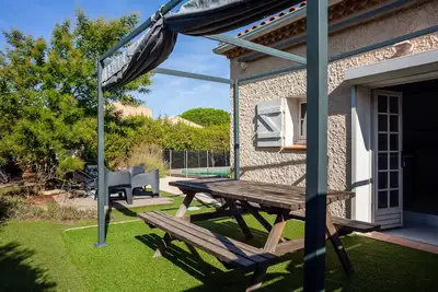 Image de Maison de vacances 'Maison Roxane' avec piscine partagée, terrasse privée et Wi-Fi