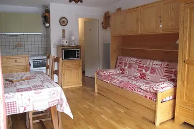Image de Studio Montagne pour 4 à Serre Chevalier, Balcon, Parking Privé, Proche Pistes et Navette Gratuite